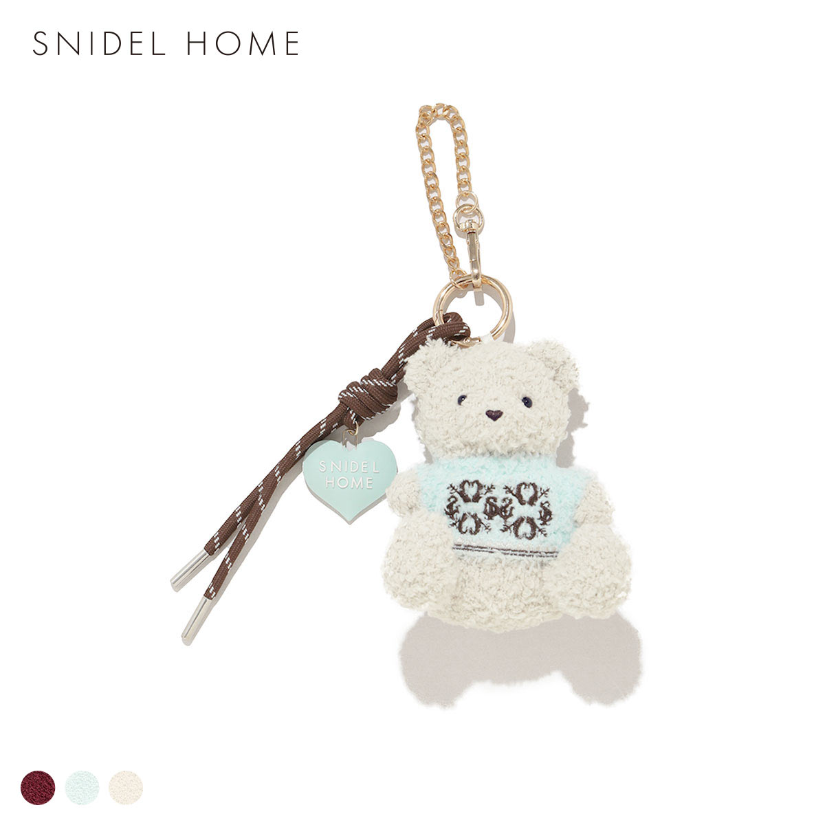 スナイデルホーム ニットクマチャーム SNIDEL HOME(BU-ブルー-Free)
