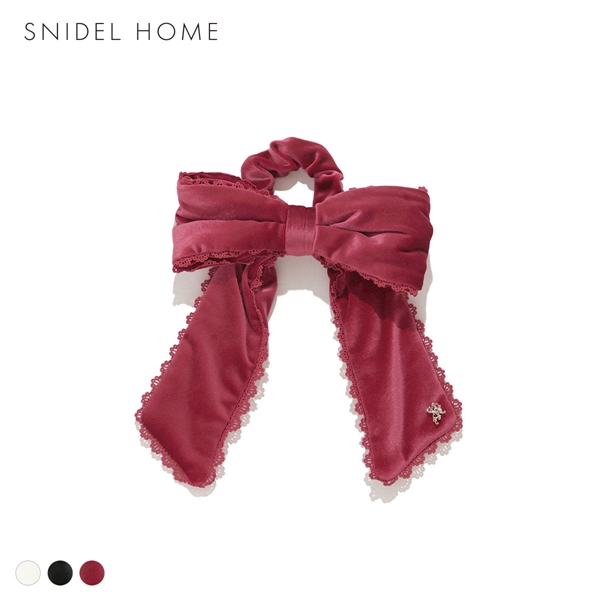 スナイデルホーム ベロアリボンシュシュ SNIDEL HOME