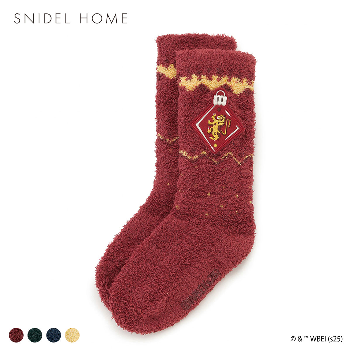 スナイデルホーム Harry Potter ニットソックス SNIDEL HOME ハリー・ポッター(BUR-バーガンディ-Free)