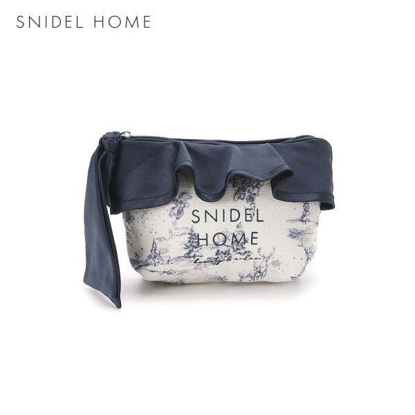 スナイデルホーム オーガニックキャンバスポーチ ホリデージュイ Toile de Jouy SNIDEL HOME