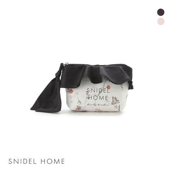 スナイデルホーム オーガニックキャンバスポーチ FLOWER SNIDEL HOME