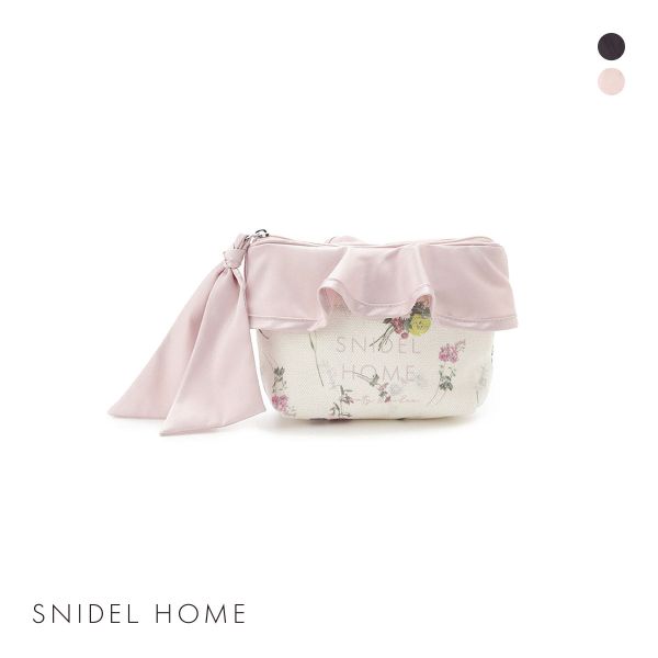 スナイデルホーム オーガニックキャンバスポーチ FLOWER SNIDEL HOME