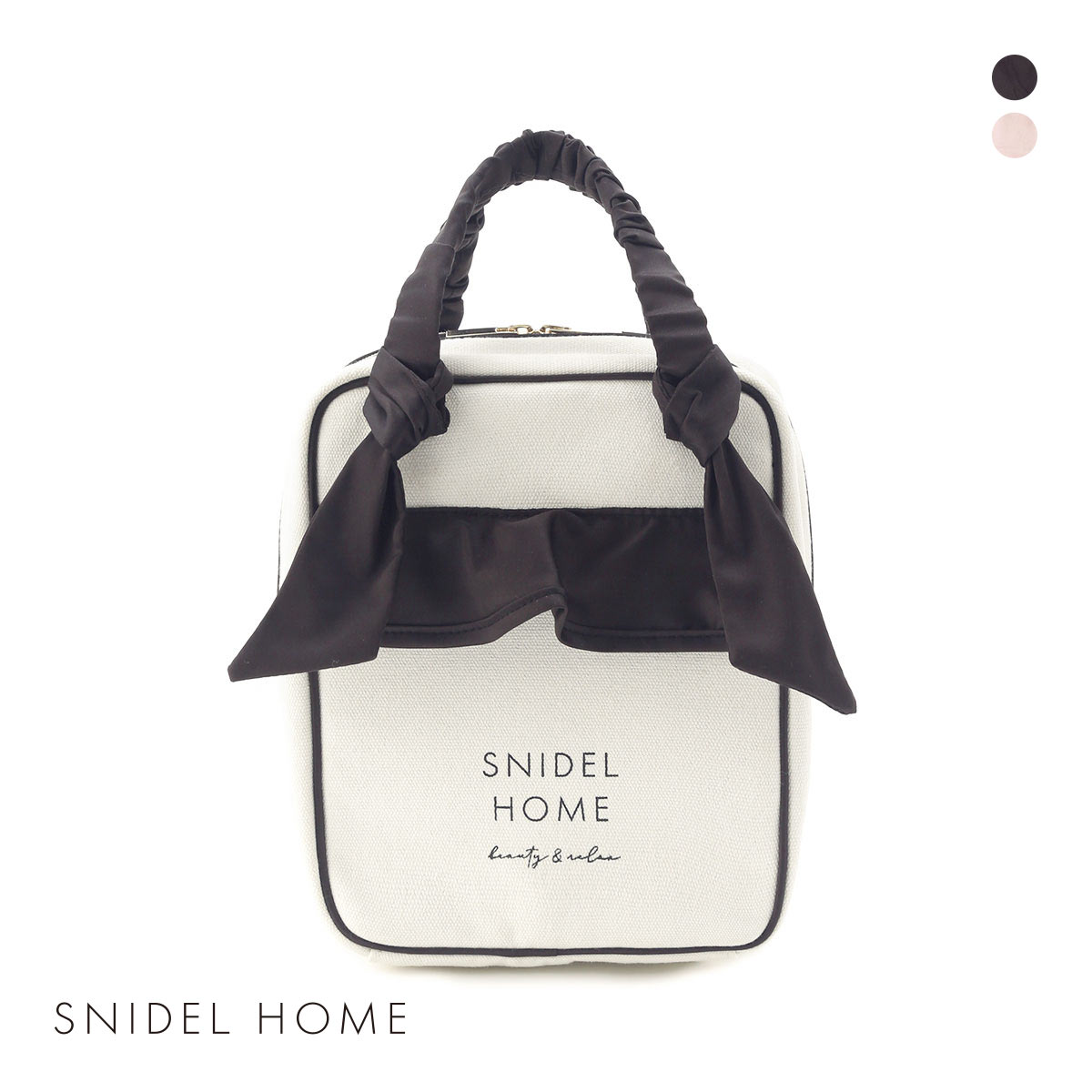 スナイデルホーム キャンバストラベルポーチ  SNIDEL HOME(BK-ブラック-Free)