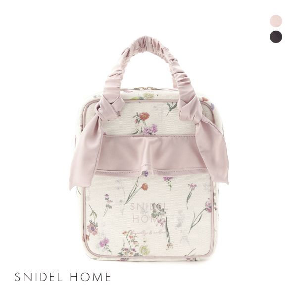 スナイデルホーム キャンバストラベルポーチ FLOWER  SNIDEL HOME