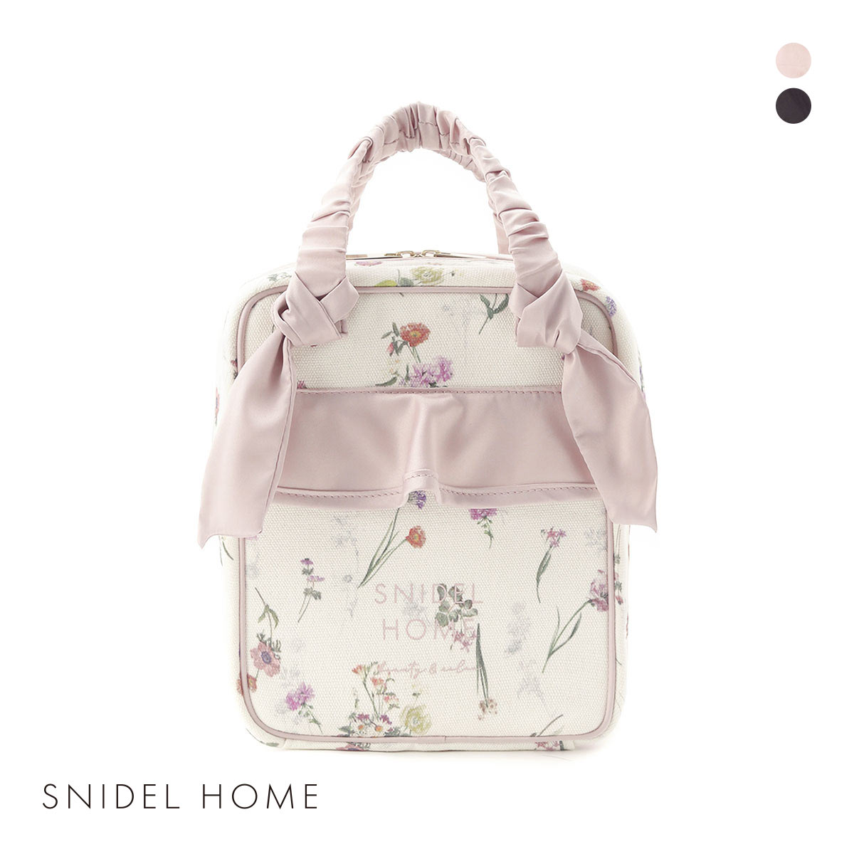 スナイデルホーム キャンバストラベルポーチ FLOWER  SNIDEL HOME(PI-ピンク-Free)