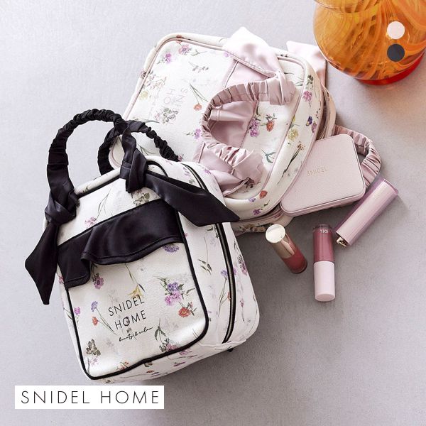 スナイデルホーム キャンバストラベルポーチ FLOWER  SNIDEL HOME