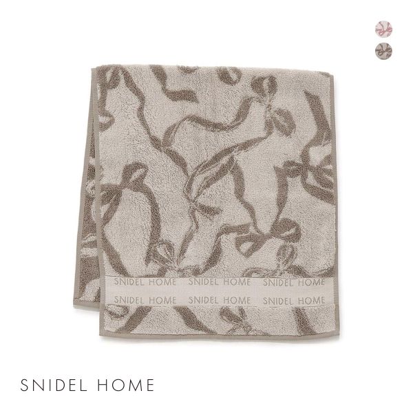 スナイデルホーム リボンジャカードフェイスタオル SNIDEL HOME