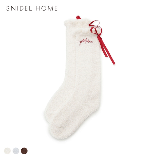 スナイデルホーム レディース Milcrea リボンニットソックス SNIDEL HOME Valentine バレンタイン