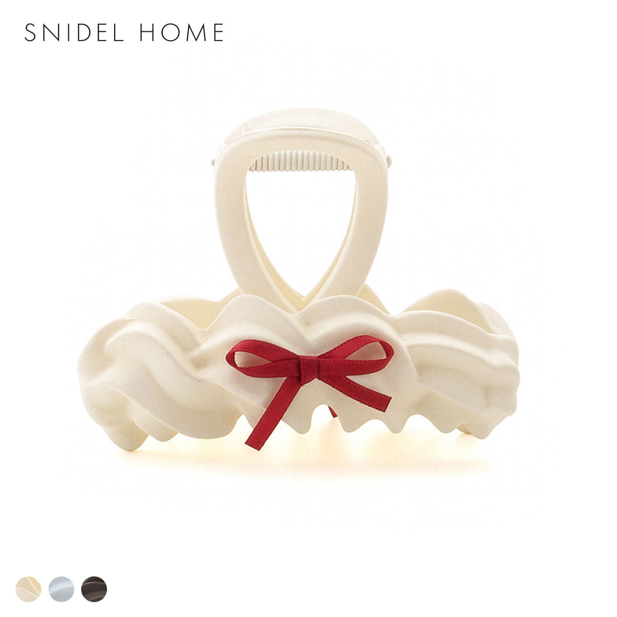 スナイデルホーム レディース ホイップリボンバンス SNIDEL HOME Valentine バレンタイン(IV-アイボリー-Free)