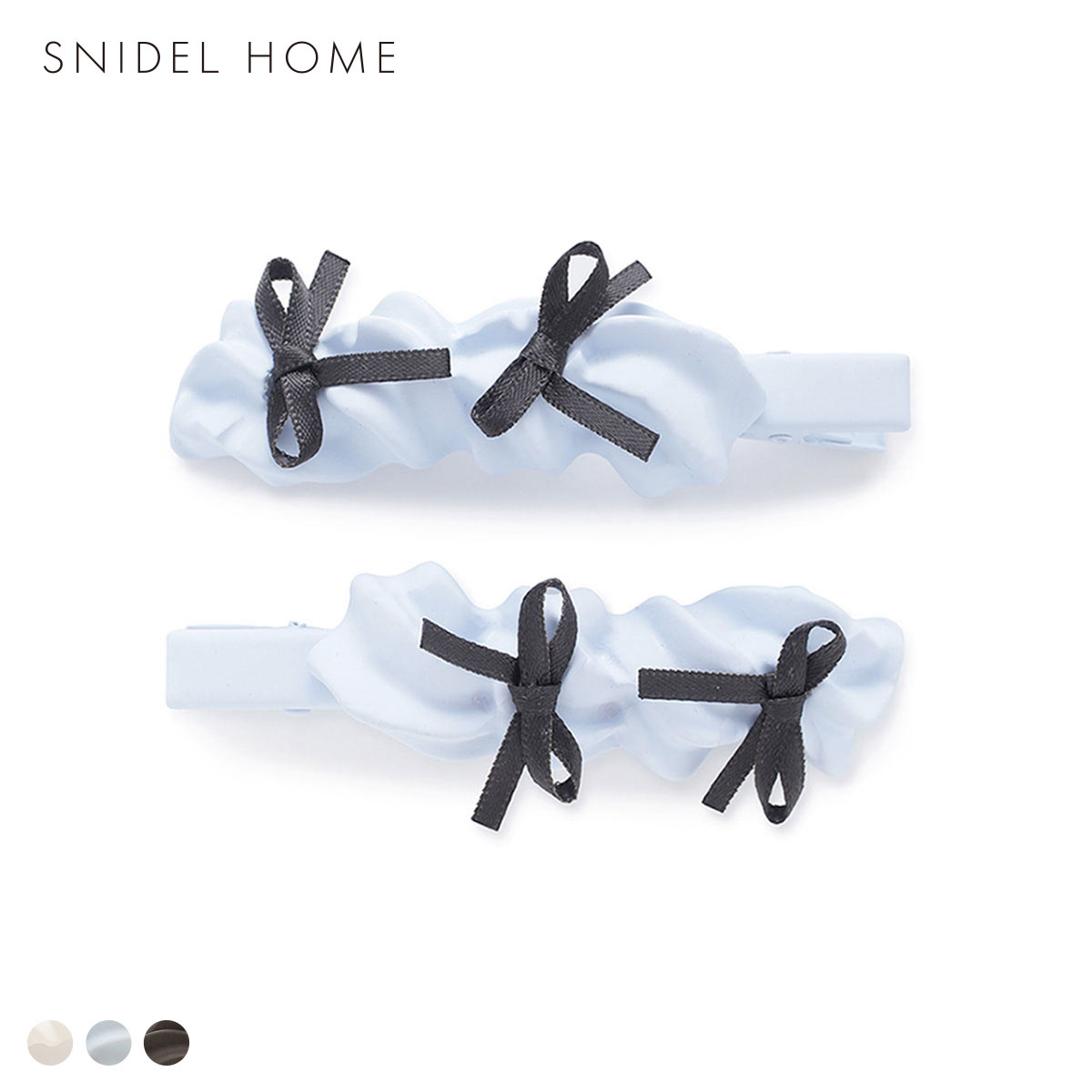 スナイデルホーム レディース ホイップリボンヘアピン SNIDEL HOME Valentine バレンタイン(LBU-薄ブルー-Free)