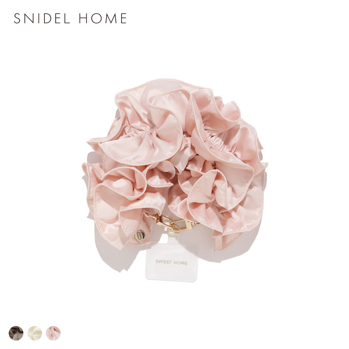 スナイデルホーム シュシュモチーフスマホチャーム SNIDEL HOME(PI-ピンク-Free)