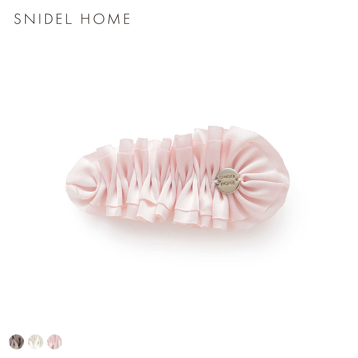 スナイデルホーム サテンフリルヘアクリップ SNIDEL HOME(PI-ピンク-Free)