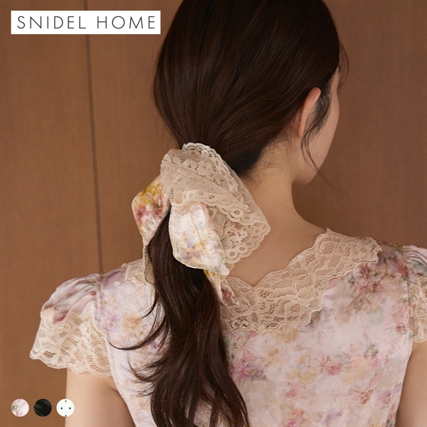 スナイデルホーム ベロアリボンシュシュ SNIDEL HOME
