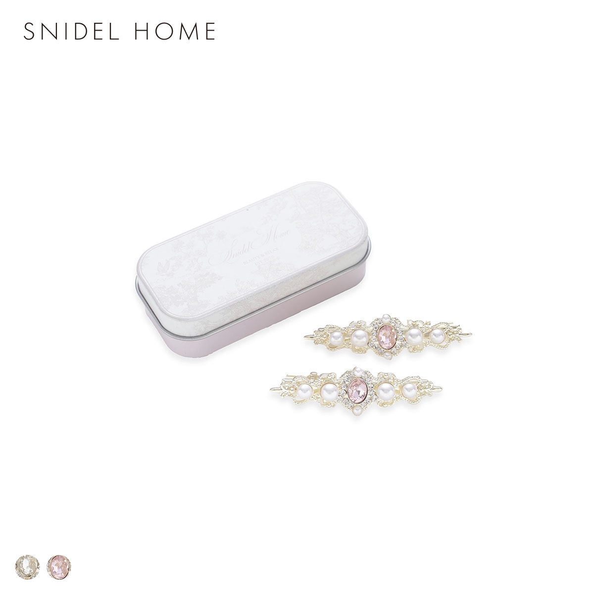 スナイデルホーム ビジューヘアピン×ミニ缶セット SNIDEL HOME(PI-ピンク-Free)