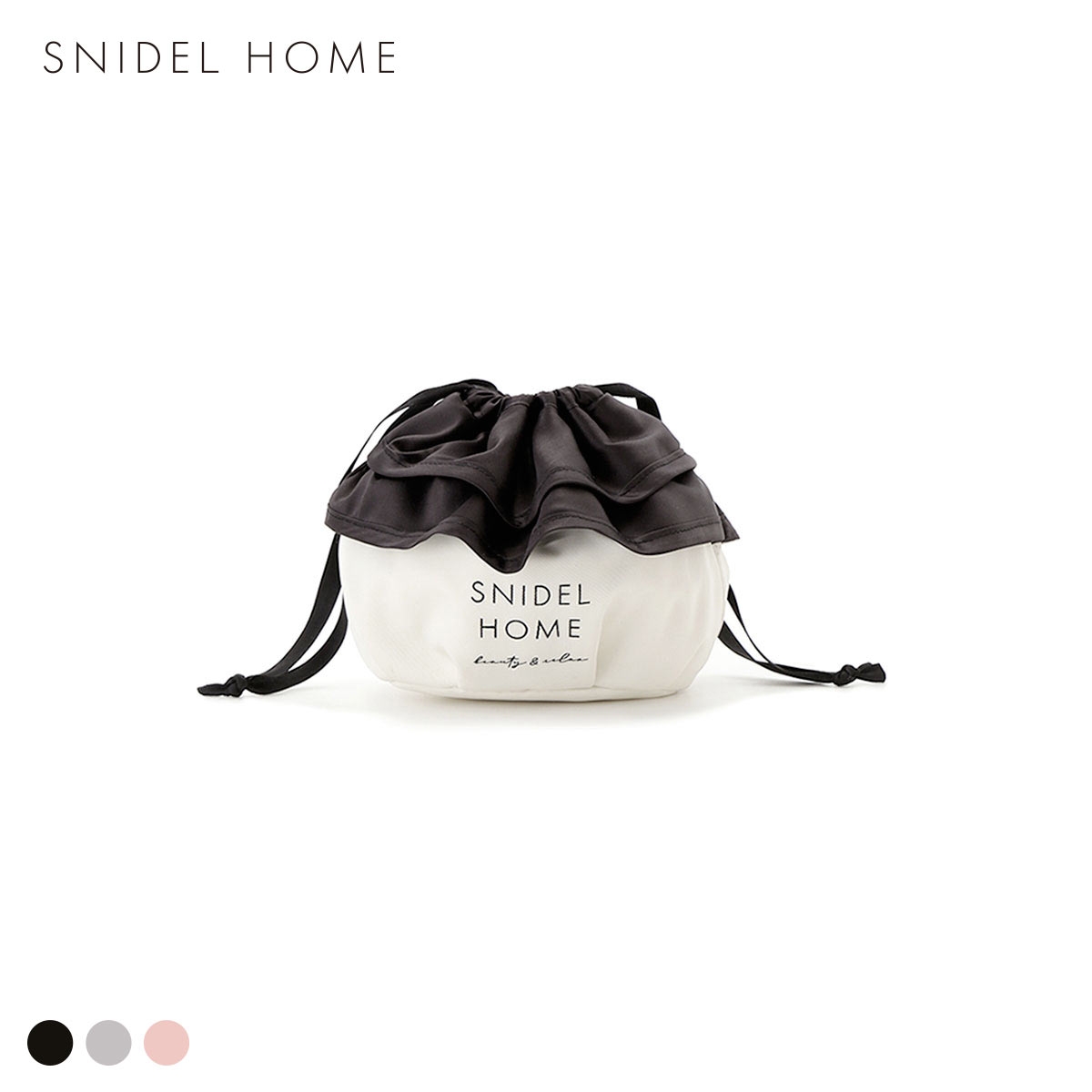 スナイデルホーム 保冷機能付き フリル巾着ポーチ SNIDEL HOME