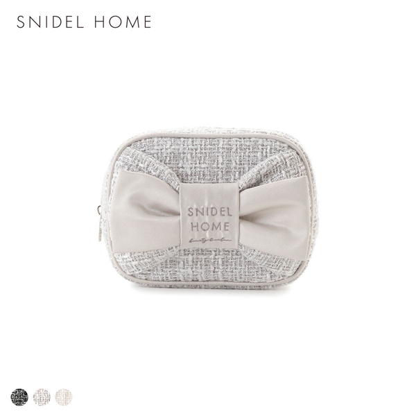 スナイデルホーム ツイードリボンポーチ SNIDEL HOME
