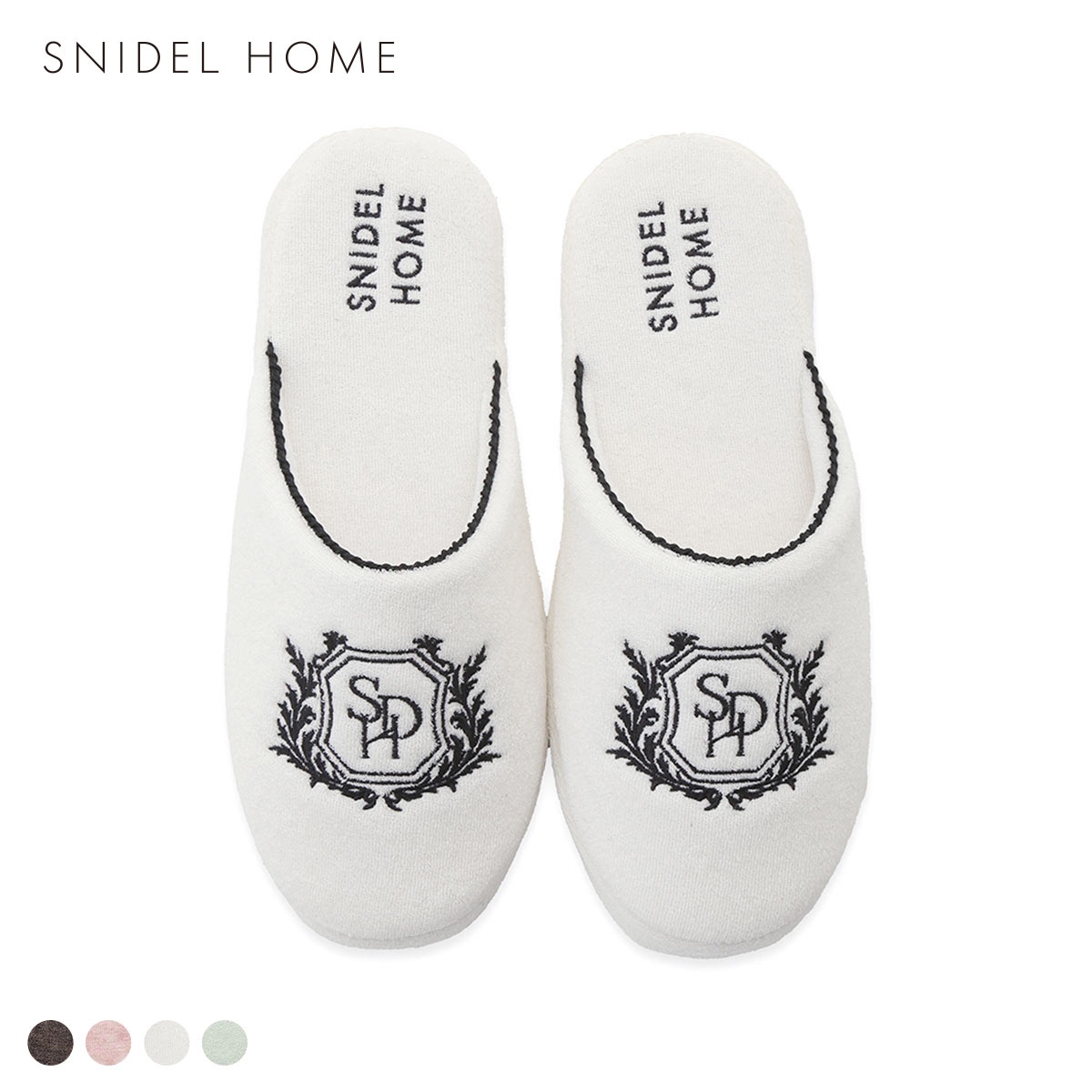 スナイデルホーム sorbet light エンブレムパイルルームシューズ SNIDEL HOME(IV-アイボリー-Free)