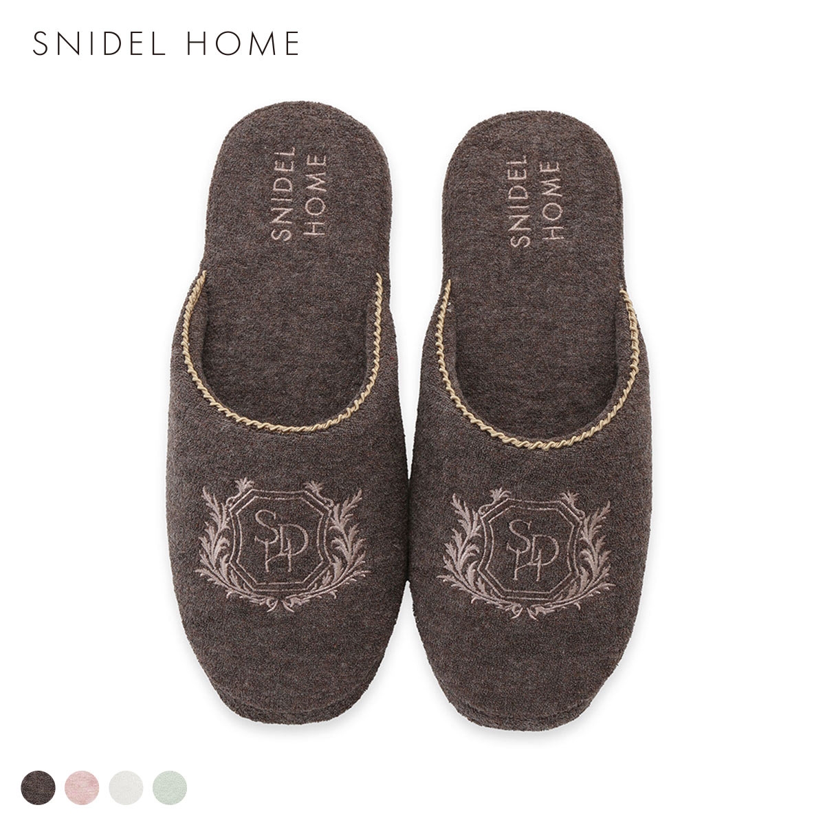 スナイデルホーム sorbet light エンブレムパイルルームシューズ SNIDEL HOME