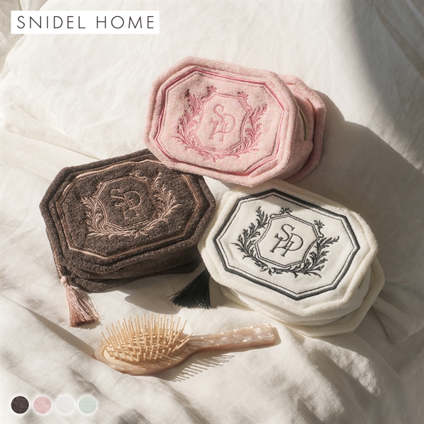 スナイデルホーム sorbet light エンブレムパイルポーチ SNIDEL HOME