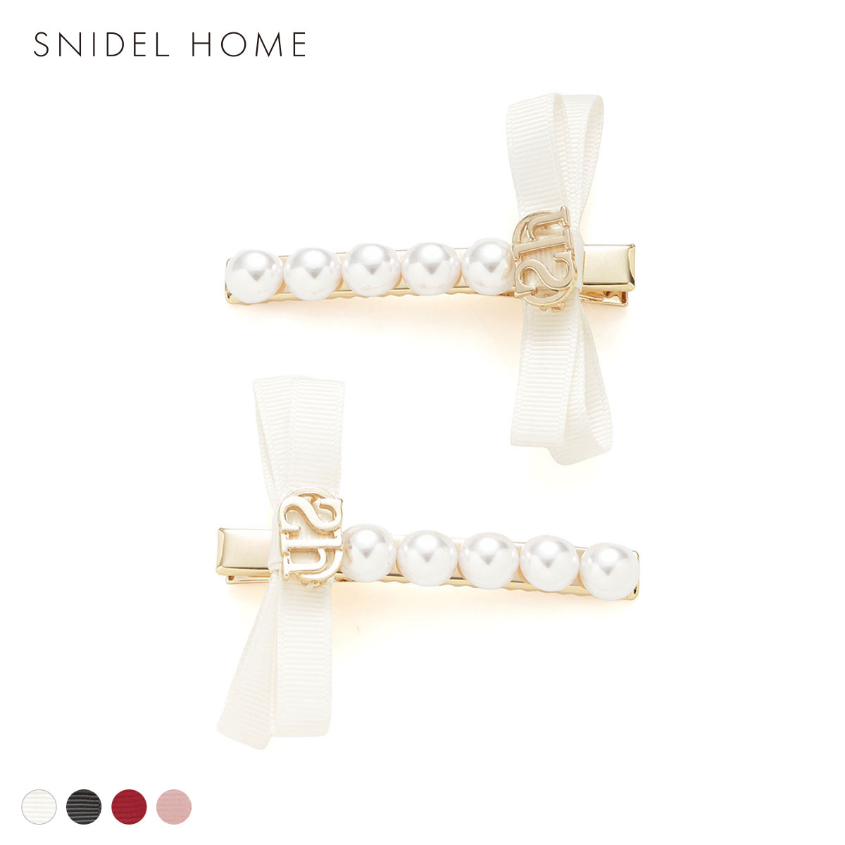 スナイデルホーム パールリボンピン SNIDEL HOME(IV-アイボリー-Free)