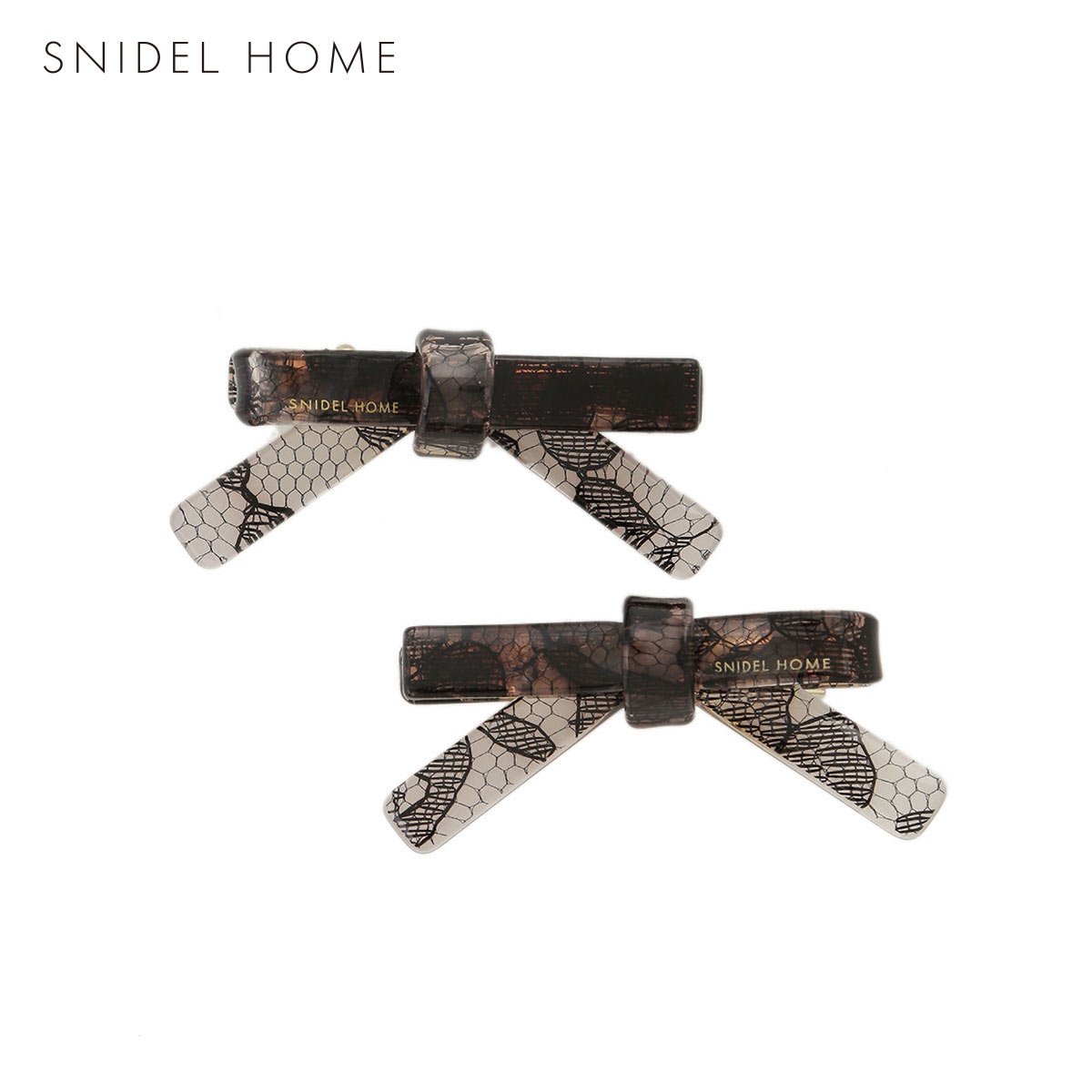 スナイデルホーム レースリボンピン SNIDEL HOME(BK-ブラック-Free)