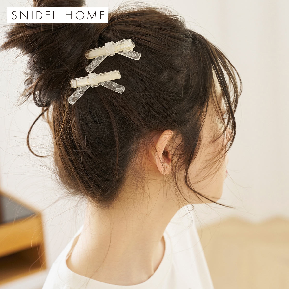 スナイデルホーム レースリボンピン SNIDEL HOME(IV-アイボリー-Free)