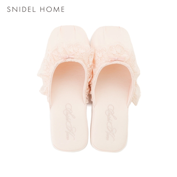 スナイデルホーム サテンレースルームシューズ SNIDEL HOME