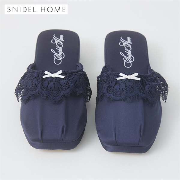 スナイデルホーム サテンレースルームシューズ SNIDEL HOME