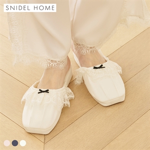 スナイデルホーム サテンレースルームシューズ SNIDEL HOME