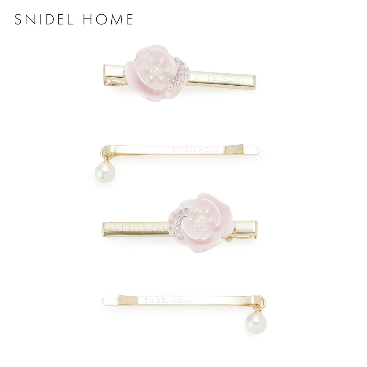 スナイデルホーム フラワーヘアピンセット SNIDEL HOME(LPI-薄ピンク-Free)