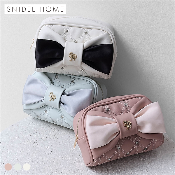 スナイデルホーム リボンキルティングポーチ SNIDEL HOME