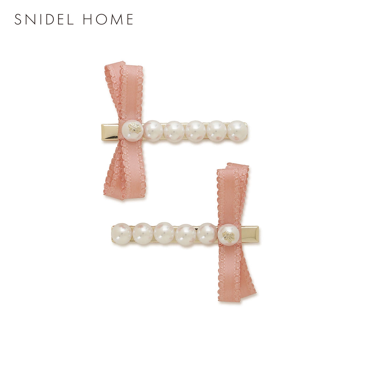 スナイデルホーム サテンリボンパールピン SNIDEL HOME(PI-ピンク-Free)