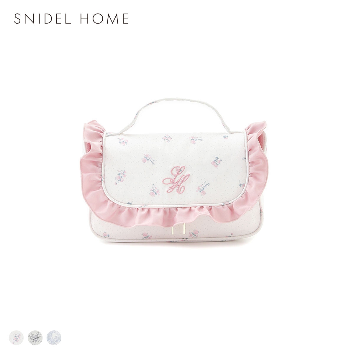 スナイデルホーム サテンフリルポーチ SNIDEL HOME