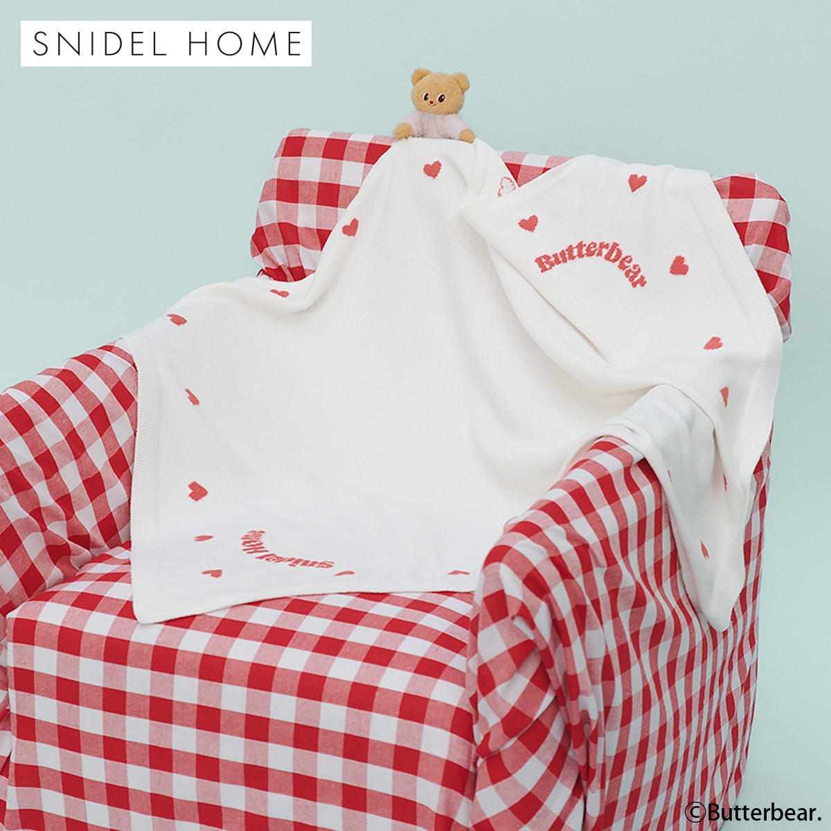 スナイデルホーム BUTTERBEAR ブランケット SNIDEL HOME バターベア(WH-ホワイト-Free)