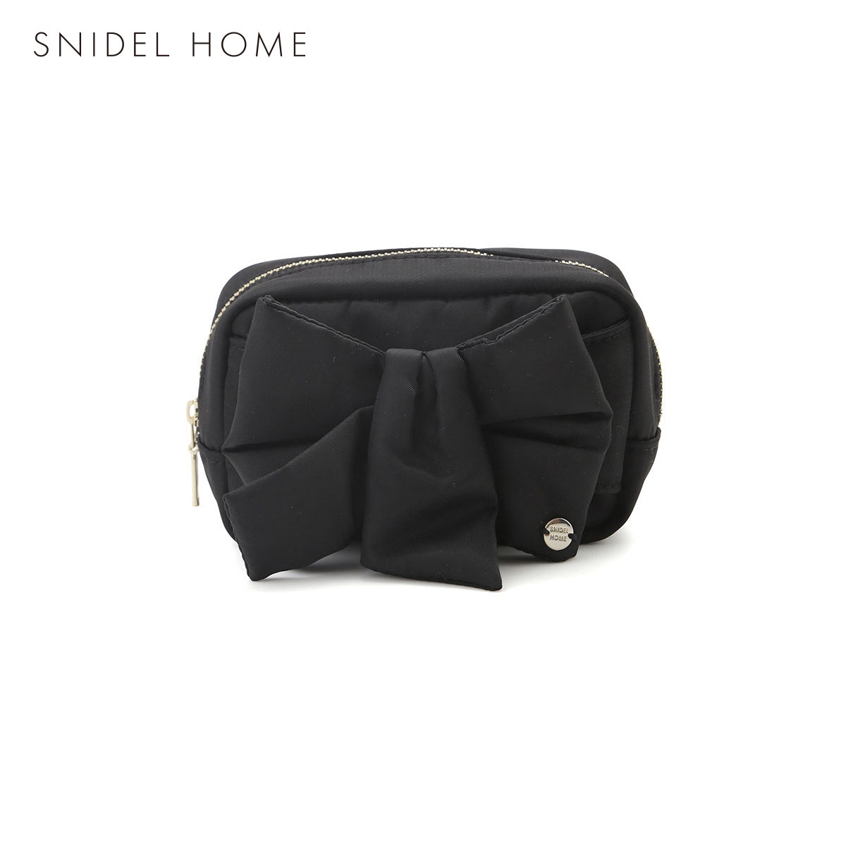 スナイデルホーム デザインリボンポーチ SNIDEL HOME(BK-ブラック-Free)