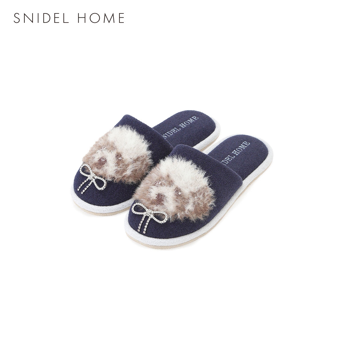 スナイデルホーム DOGラメジャガード ルームシューズ パジャマ ルームウェア SNIDEL HOME(NV-ネイビー-Free)