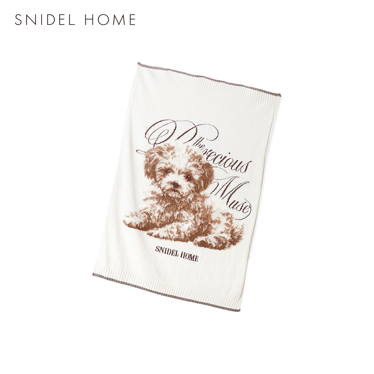 スナイデルホーム DOGラメジャガードブランケット SNIDEL HOME(IV-アイボリー-Free)