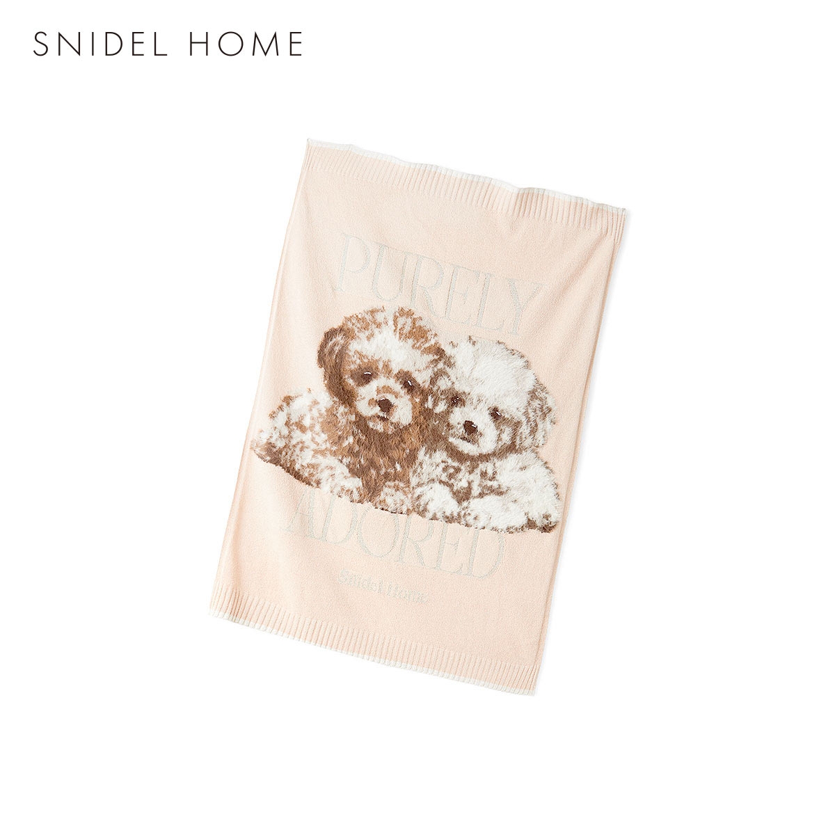 スナイデルホーム DOGラメジャガードブランケット SNIDEL HOME(PE-ピーチ-Free)