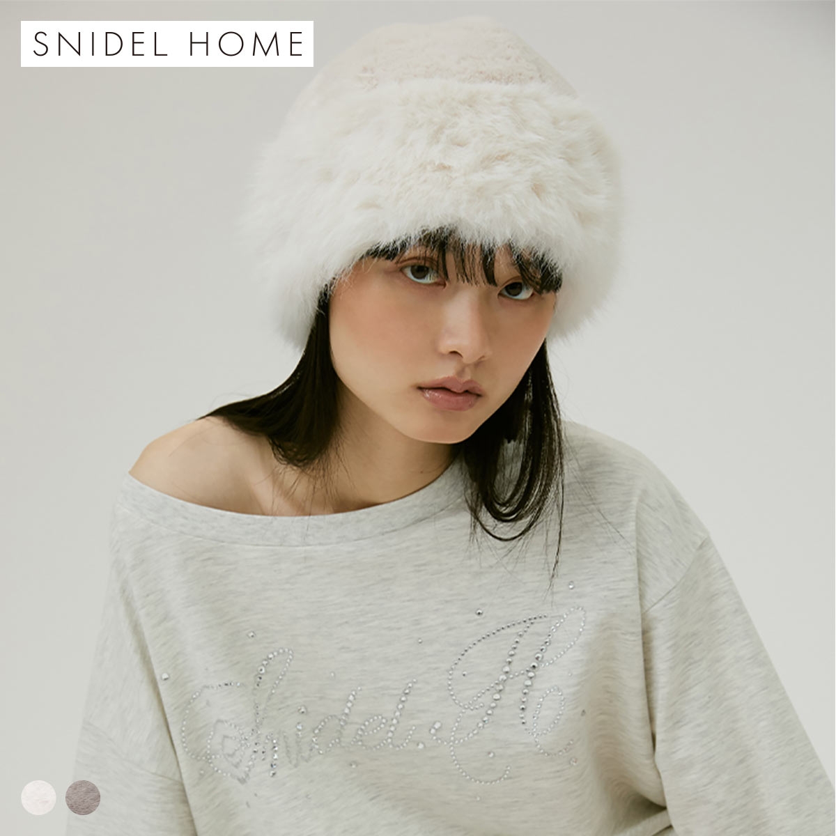 スナイデルホーム ファーハット SNIDEL HOME