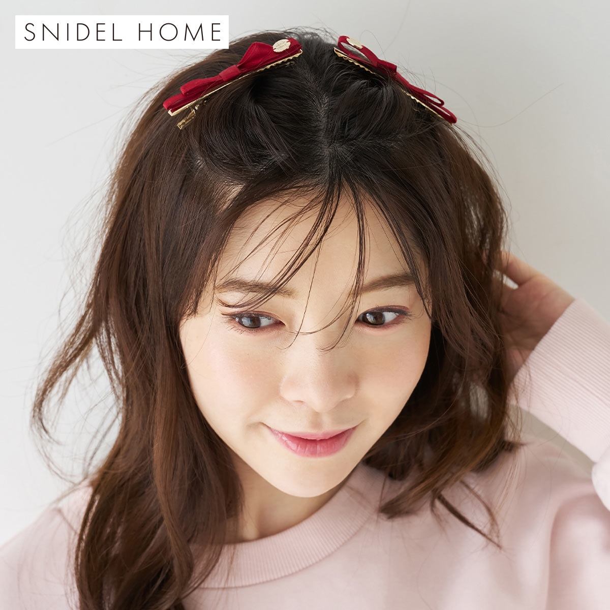 スナイデルホーム リボンヘアピンセット SNIDEL HOME(RE-レッド-Free)