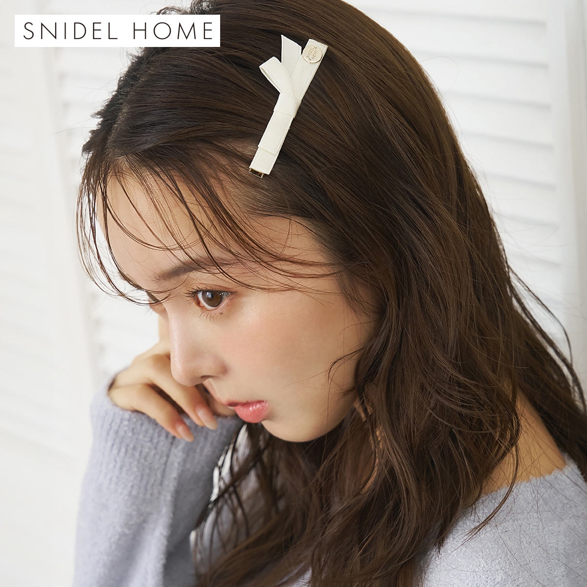 スナイデルホーム リボンヘアピンセット SNIDEL HOME(IV-アイボリー-Free)