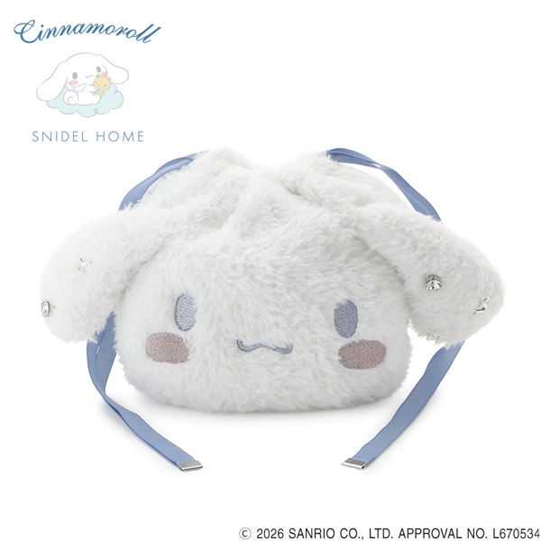スナイデルホーム Cinnamoroll 巾着ニットポーチ シナモロール サンリオ SANRIO SNIDEL HOME