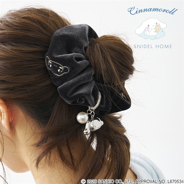 スナイデルホーム Cinnamoroll ベロアシュシュ シナモロール サンリオ SANRIO SNIDEL HOME