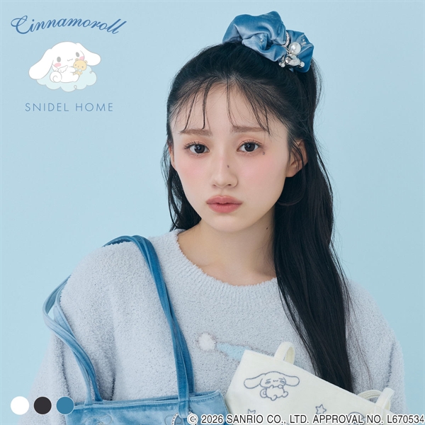 スナイデルホーム Cinnamoroll ベロアシュシュ シナモロール サンリオ SANRIO SNIDEL HOME