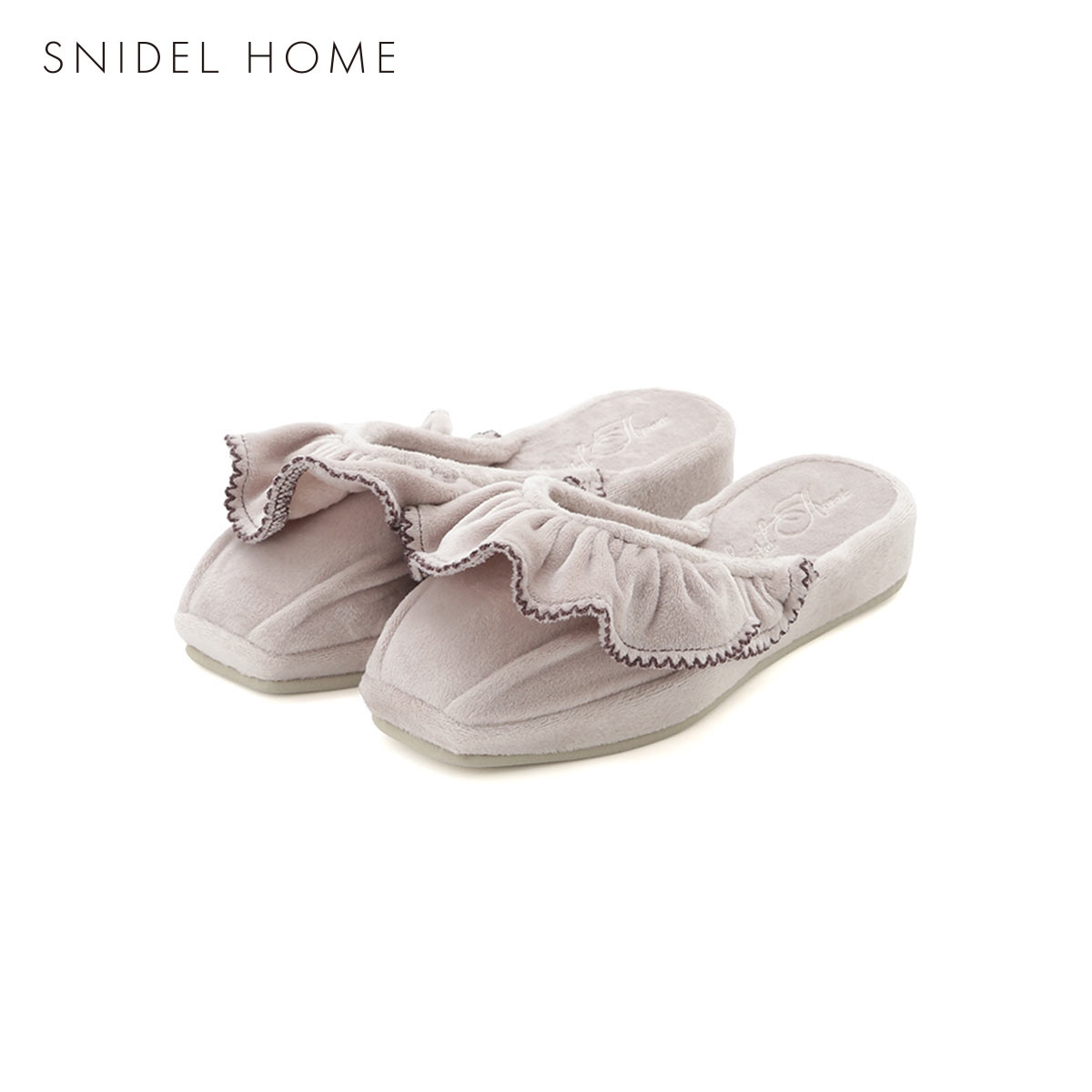 スナイデルホーム イフミック(R) フリルスリッパ SNIDEL HOME IFMC.(MO-モカ-Free)