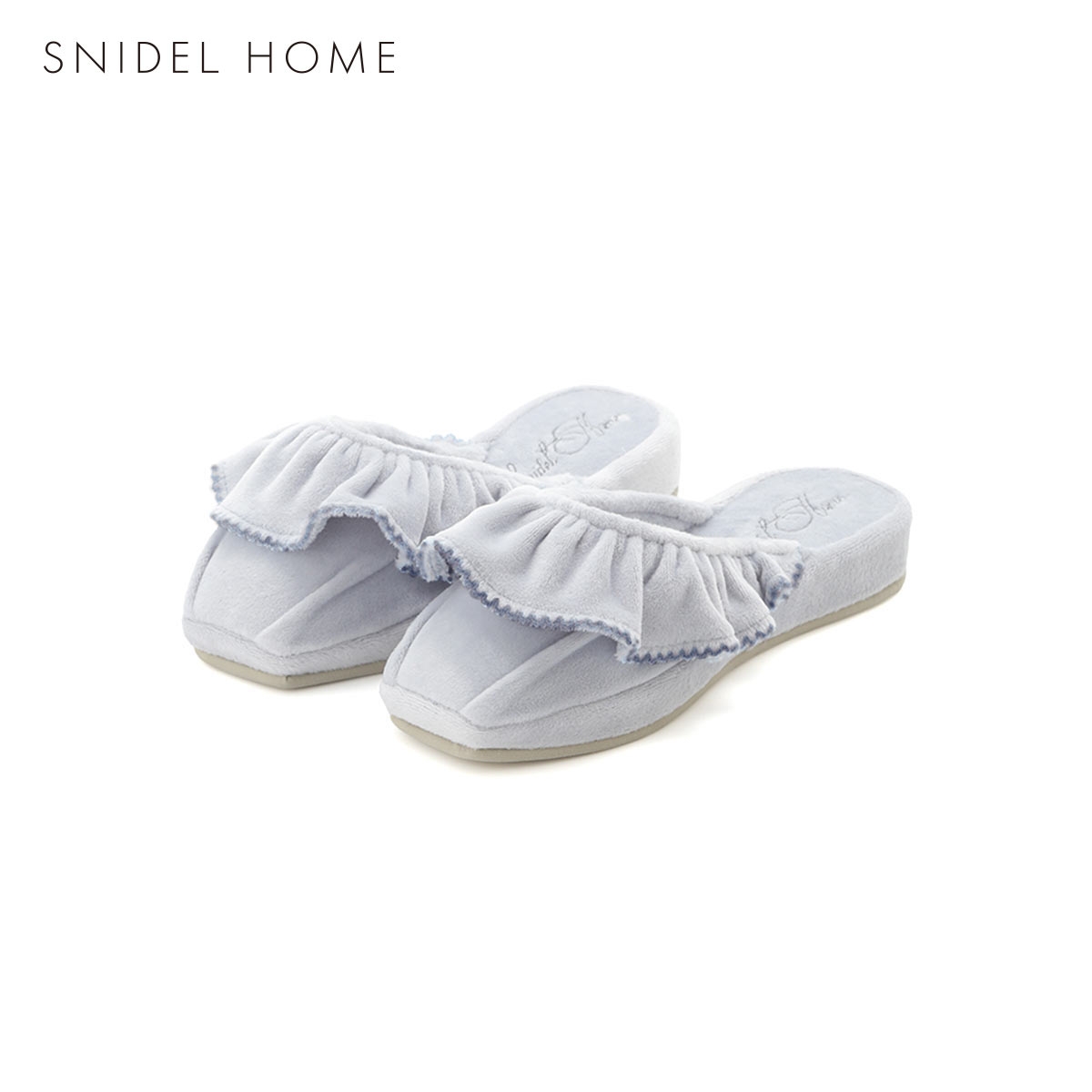 スナイデルホーム イフミック(R) フリルスリッパ SNIDEL HOME IFMC.(BU-ブルー-Free)