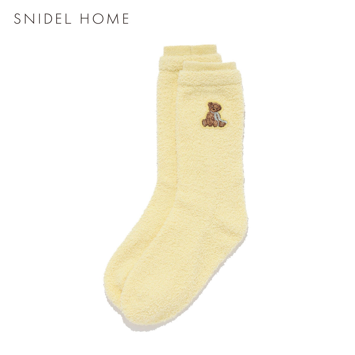 スナイデルホーム ベアニットソックス パジャマ ルームウェア SNIDEL HOME(YE-イエロー-Free)