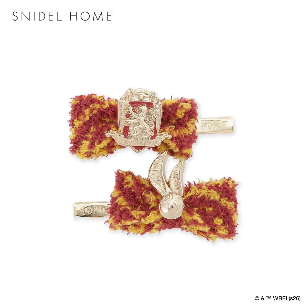 スナイデルホーム ハリー・ポッター Milcrea ニットリボンヘアピン SNIDEL HOME Harry Potter(BUR-バーガンディ-Free)