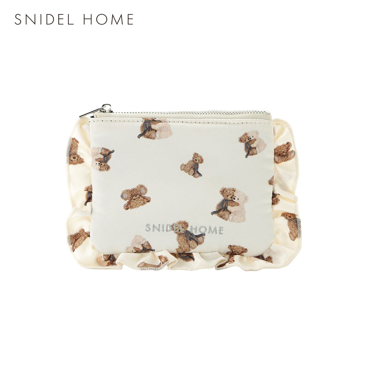 スナイデルホーム ベア総柄ポーチ SNIDEL HOME(IV-アイボリー-Free)