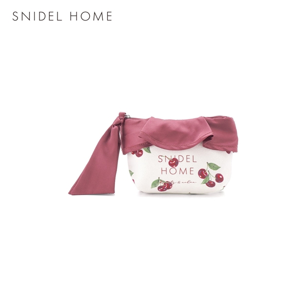 スナイデルホーム オーガニックキャンバスポーチ（CHERRY) SNIDEL HOME